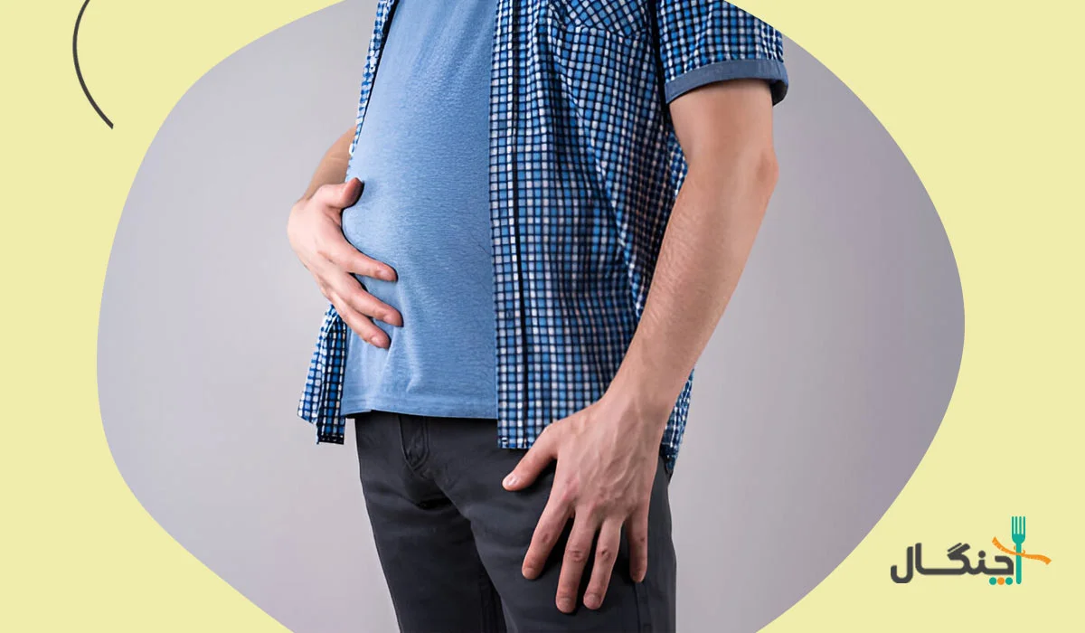 بزرگ شدن شکم در اثر احتباس آب