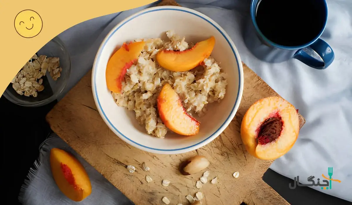 طرز تهیه اوتمیل هلو