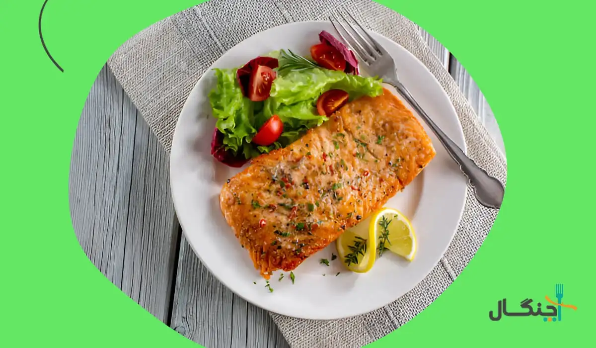  تصویر غذای غذای رژیم داخل بشقاب